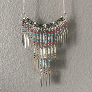 Boho Gypsy Sisters Bead Arrow Necklace & Earrings